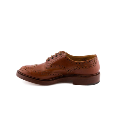 Shop Tricker's Brown Calf Shoe In Cognac