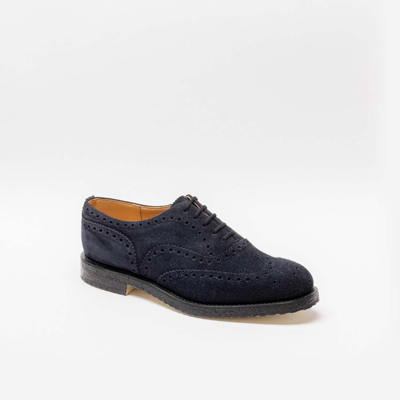 Shop Church's Fairfield 81 Blue Navy Castoro Suede Oxford Shoe