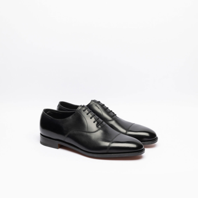 Shop John Lobb City Ii Black Calf Oxford Shoe (fitting E) In Nero