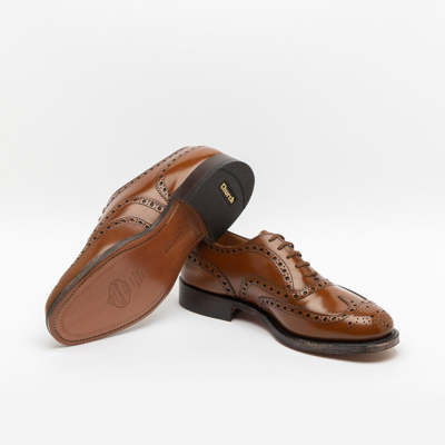 Shop Church's Burwood 81 Sandalwood Polishbinder Full Brogue Oxford Shoe In Cuoio