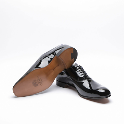 Shop Cheaney Black Patent Shoe In Nero