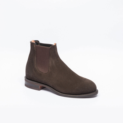 Shop R.m.williams Chocolate Suede Boot In Marrone