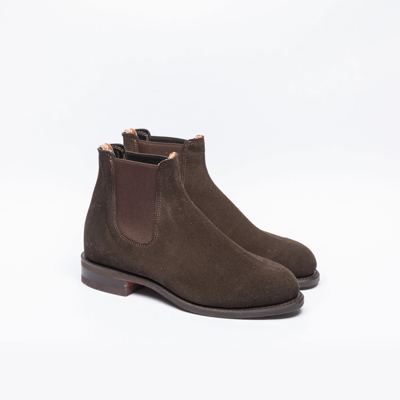 Shop R.m.williams Chocolate Suede Boot In Marrone