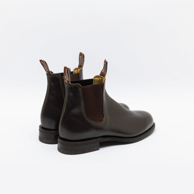 Shop R.m.williams Comfort Turnout Chestnut Yearling Leather Chelsea Boot In Marrone