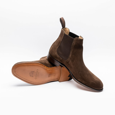 Shop Cheaney Plough Suede Chelsea Boot In Marrone
