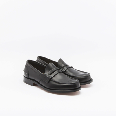 Shop Church's Pembrey Black Prestige Calf Unlined Penny Loafer In Nero