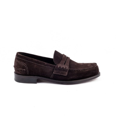 Shop Church's Brown Suede Loafer In Marrone