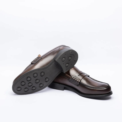 Shop Cheaney Dorking Ii Loafer Brown Leather In Mocha
