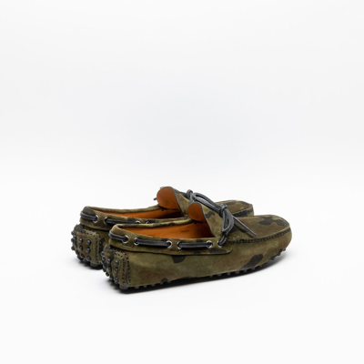 Shop Car Shoe Kud006 Camouflage Suede Driving Loafer In Viola