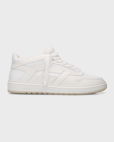 Shop Represent Men's Reptor Low-top Leather Sneakers In Flat White