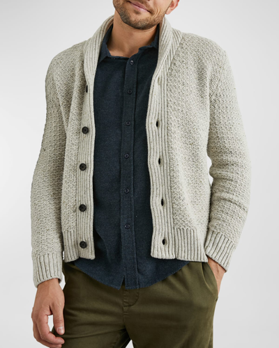 Shop Rails Men's Shepley Knit Cardigan In Natural Oat