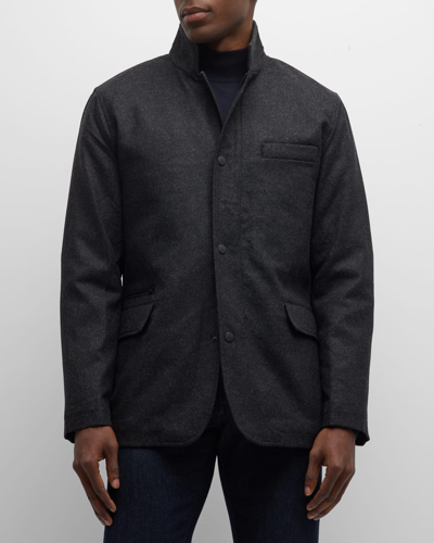Shop Rodd & Gunn Men's Longbush Blouson Jacket In Graphite