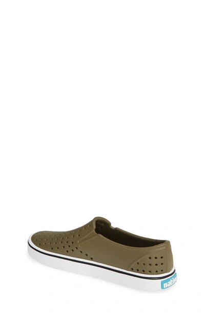 Native Shoes Miles Slip-on Sneaker In Utility Green/ Shell White