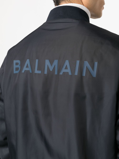 Shop Balmain Jacket With Logo