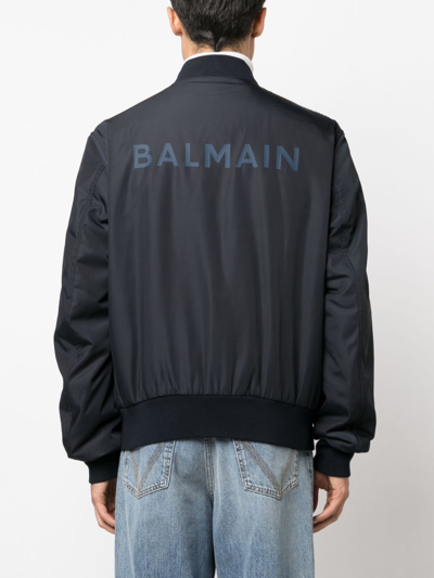 Shop Balmain Jacket With Logo