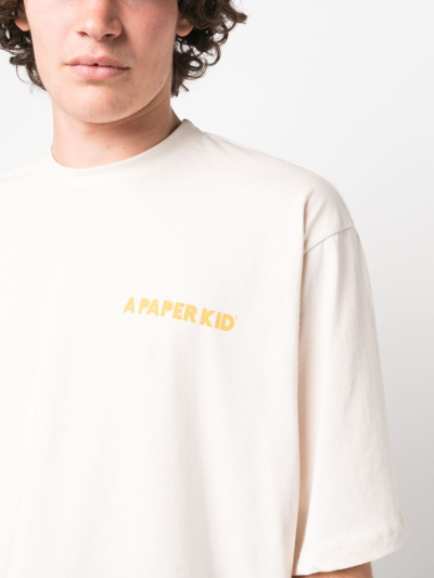 Shop A Paper Kid Cotton T-shirt With Logo