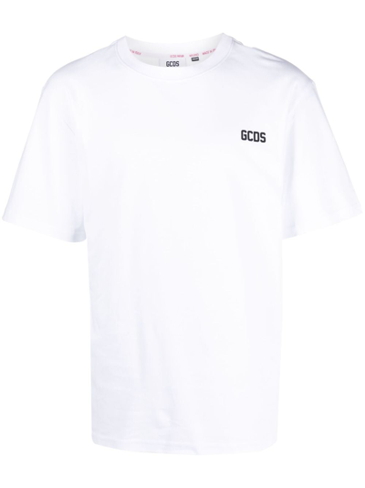 Shop Gcds Logo Print Cotton T-shirt