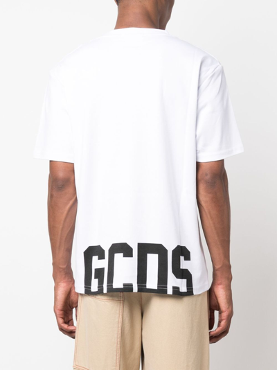 Shop Gcds Logo Print Cotton T-shirt