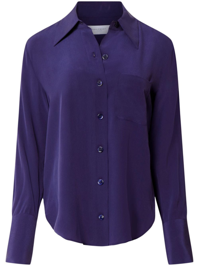Shop Equipment Silk Shirt In Violet