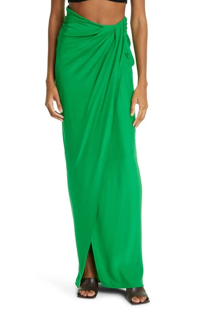 Gauge81 Paita High-rise Silk Wrap Maxi Skirt In Jungle