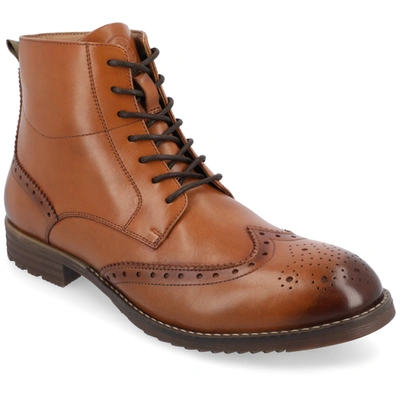 Thomas & Vine Edison Wingtip Ankle Boot In Green