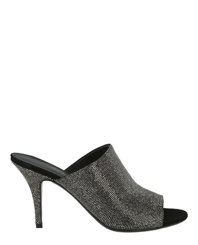 Shop Ferragamo Janine Crystal Heel Sandals In Black
