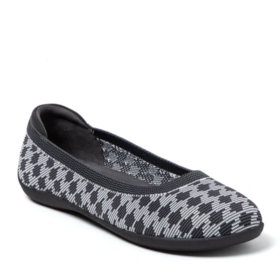 Shop Dearfoams Women's Misty Ballet Flat Indoor/outdoor Slip Ons In Grey