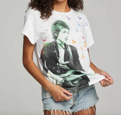 Shop Chaser Bob Dylan Flock Of Birds Graphic Tee In White
