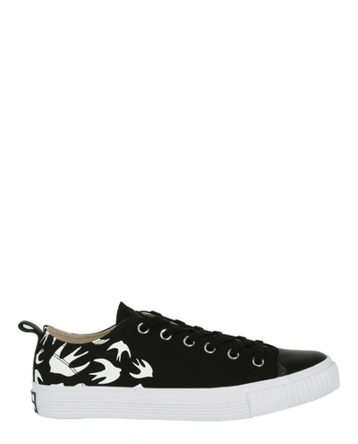 Shop Mcq By Alexander Mcqueen Swallows Low-top Sneakers In Black