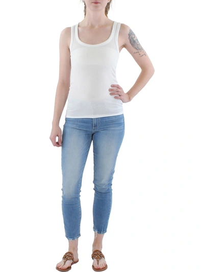 Shop Atm Anthony Thomas Melillo Womens Modal Fitted Tank Top In White