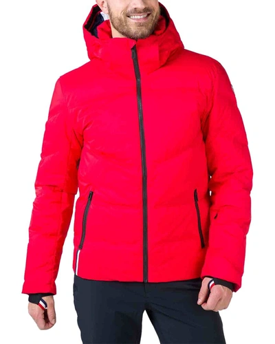 Shop Rossignol Signature Merino Wool-blend Down Jacket In Red