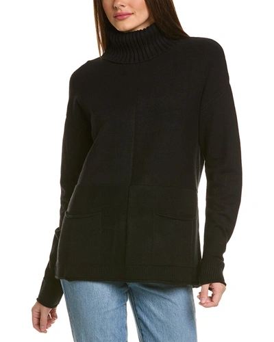 Shop Renuar Cowl Sweater Tunic In Black