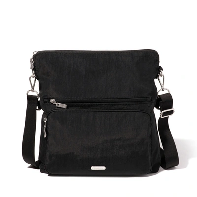Shop Baggallini Fold Over Multi Crossbody Bag In Black