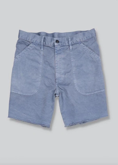 Save Khaki United Men's Herringbone Naval Short In Air Force In Multi