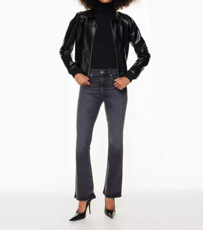 Shop Citizens Of Humanity Lilah High Rise Bootcut Jean In Caviar In Black