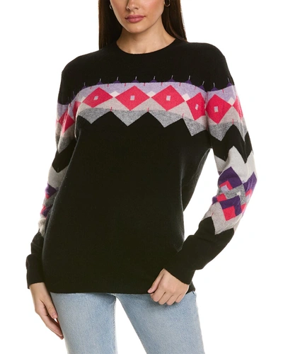 Shop Scott & Scott London Fifi Wool & Cashmere-blend Tunic Sweater In Black