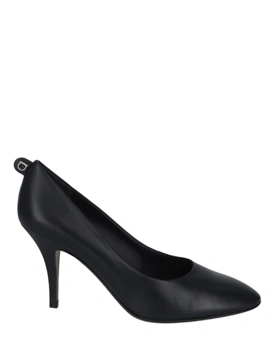 Shop Ferragamo Judy Leather Pumps In Blue