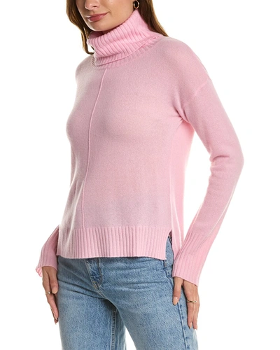 Shop Kier + J Turtleneck Cashmere Tunic In Pink