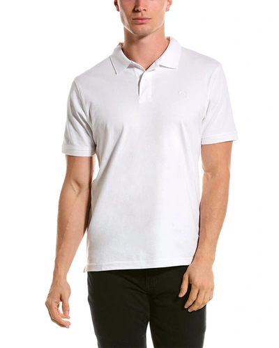 Shop Cavalli Class Polo Shirt In White