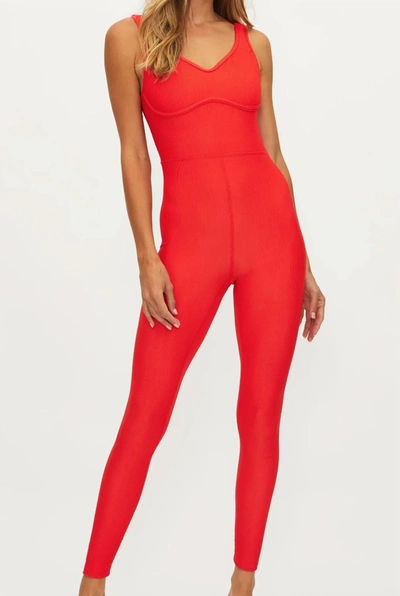 Shop Beach Riot Rosalie Catsuit In Red