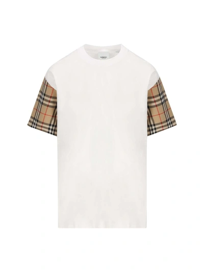 Shop Burberry T-shirts And Polos In White