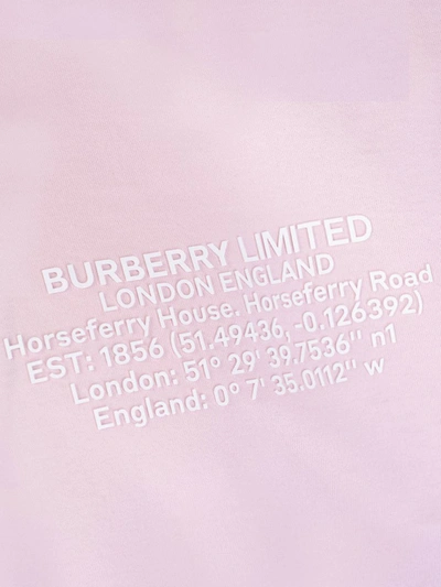 Shop Burberry T-shirts And Polos In Pale Pink