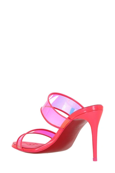 Shop Christian Louboutin Sandals In Fluo Pink/lin Fluo/ Pink