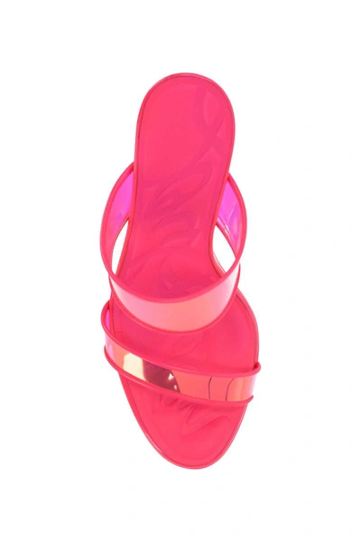 Shop Christian Louboutin Sandals In Fluo Pink/lin Fluo/ Pink