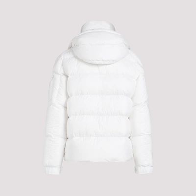Shop Moncler Vezere Jacket Wintercoat In White