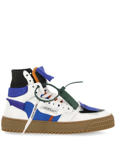 Shop Off-white Off White Sneakers In Blue Fluo