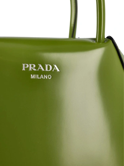 Shop Prada Handbags In Felce N