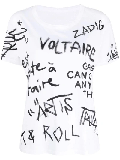 Shop Zadig & Voltaire T-shirts And Polos In White