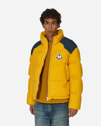 Shop Moncler Genius Palm Angels Nevis Down Jacket In Yellow