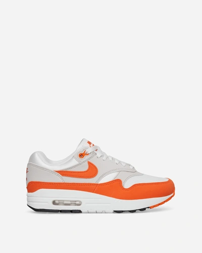 Shop Nike Wmns Air Max 1 Sneakers Neutral Grey / Safety Orange In Multicolor